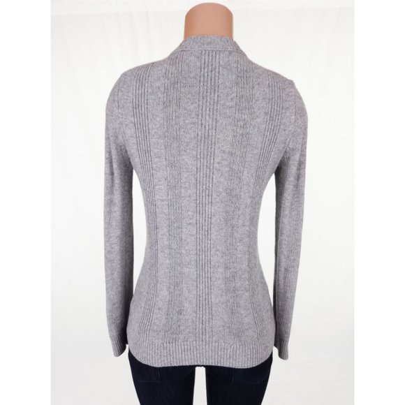 TORY BURCH S Jewel Embellished Etta Sweater in Gray - Picture 13 of 15